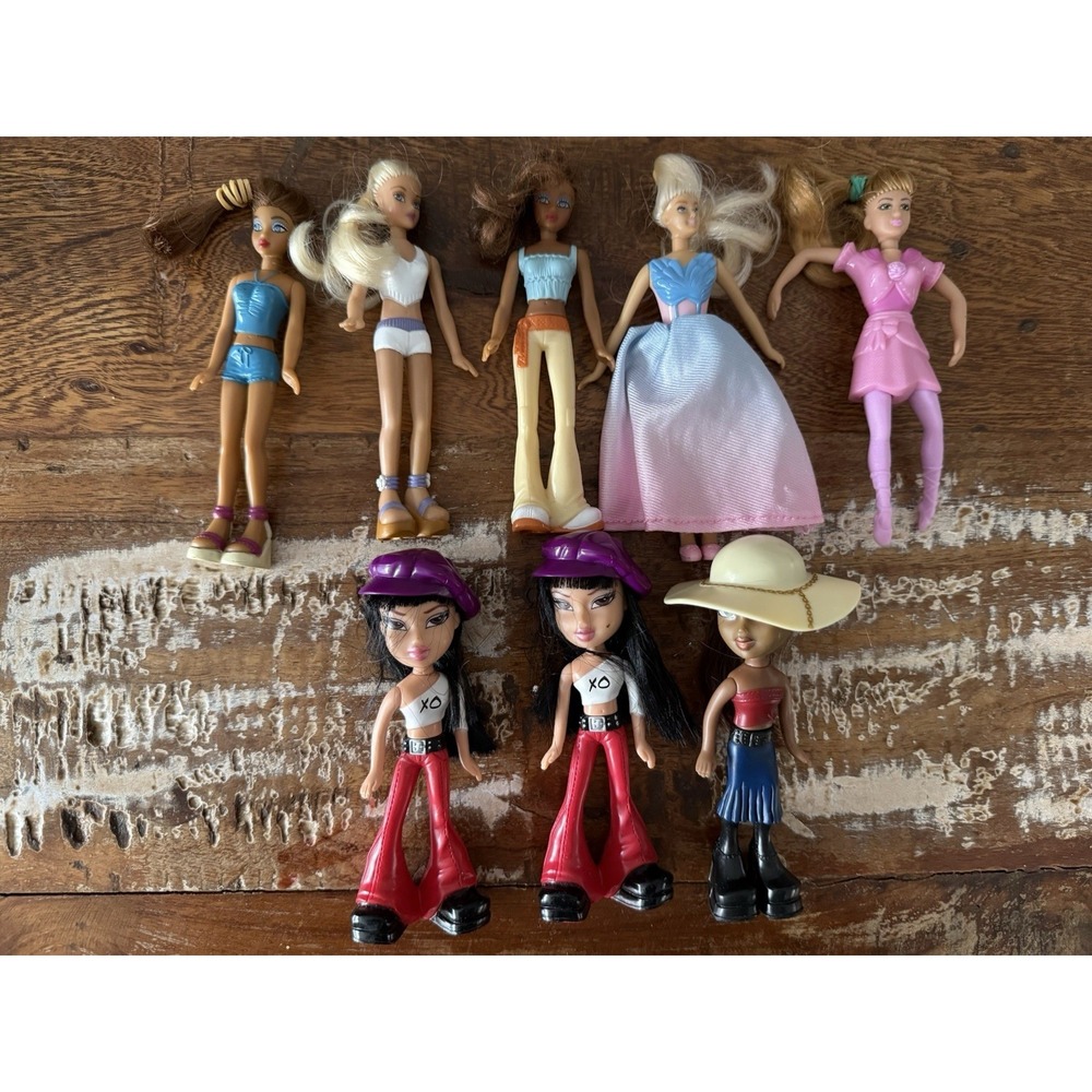 Lot Of 8 McDonalds Happy Meal - My Scene Barbie Dolls Bratz Dolls Toys 5"